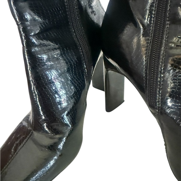 Mix No. 6 Cileste Patent Square Toe Booties - Size 8.5 - Picture 2 of 7